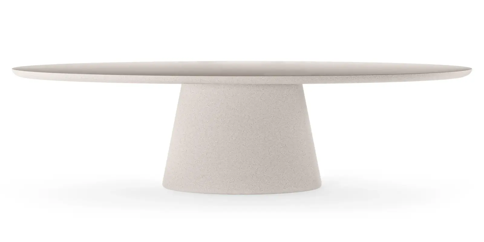 Oválný zahradní stůl Vibonis 280 cm světle béžový