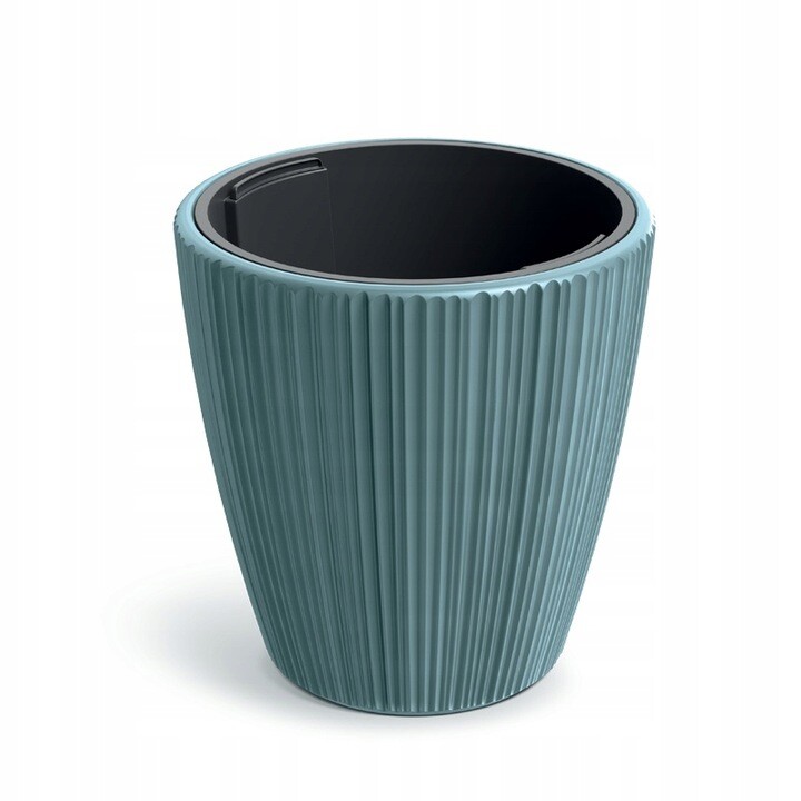 Plastový květináč OROS skandinávsky modrý