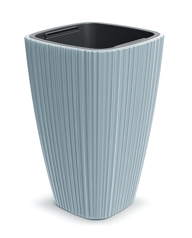 Plastový květináč OROS světle šedý