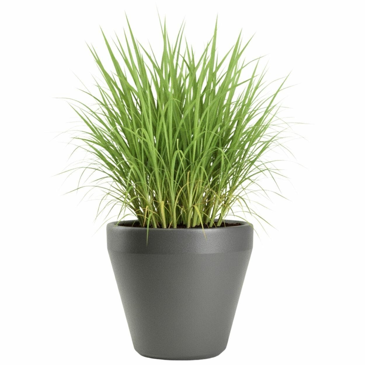 Plastový květináč Purea 34,9x39,5 cm antracitový