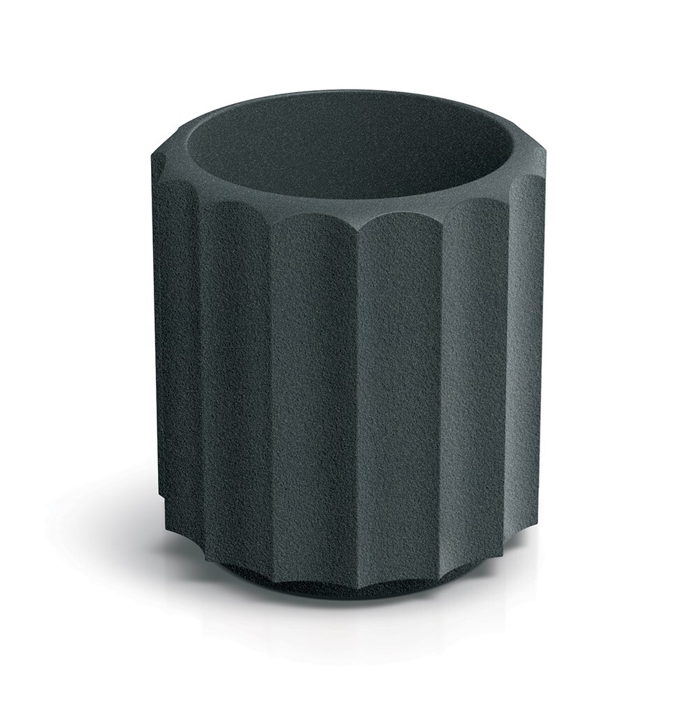 Plastový květináč RONAN LINE grafitový