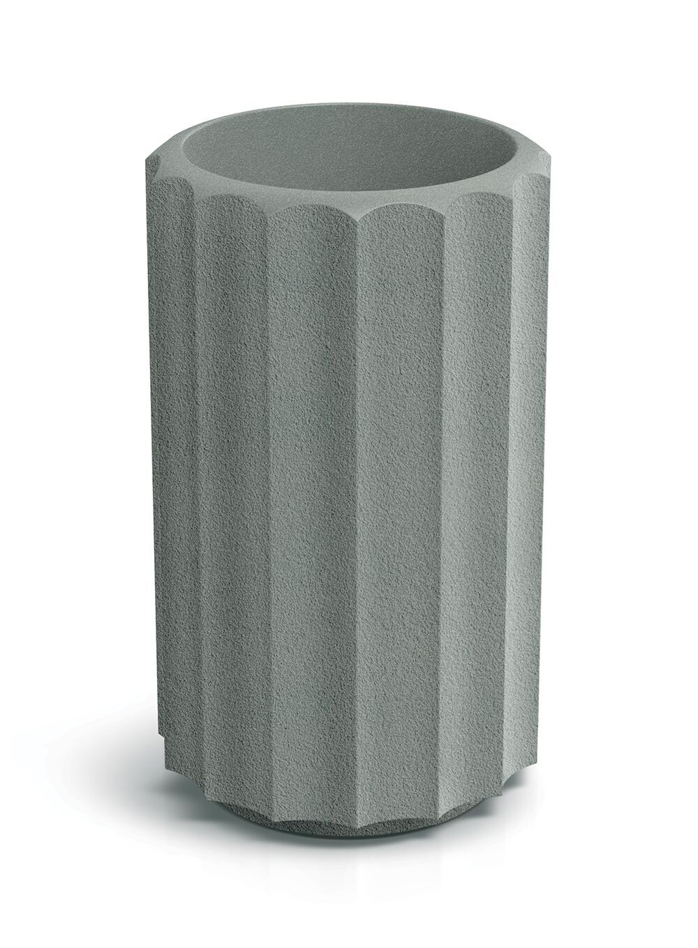 Plastový květináč RONAN LINE HIGH 28 cm betonově šedý