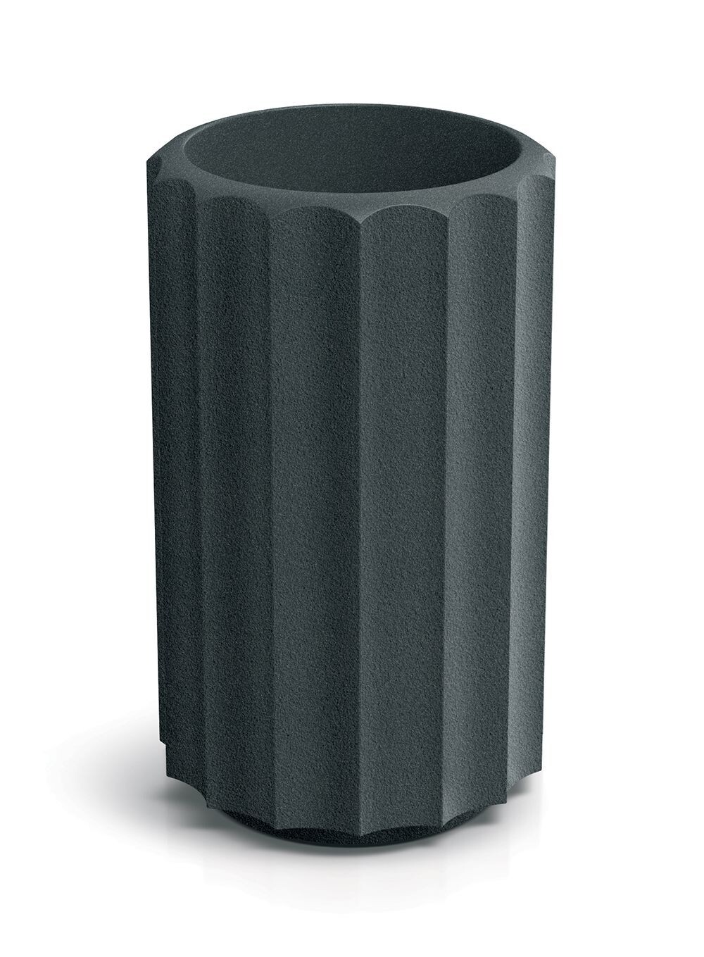 Plastový květináč RONAN LINE HIGH 28 cm grafitový