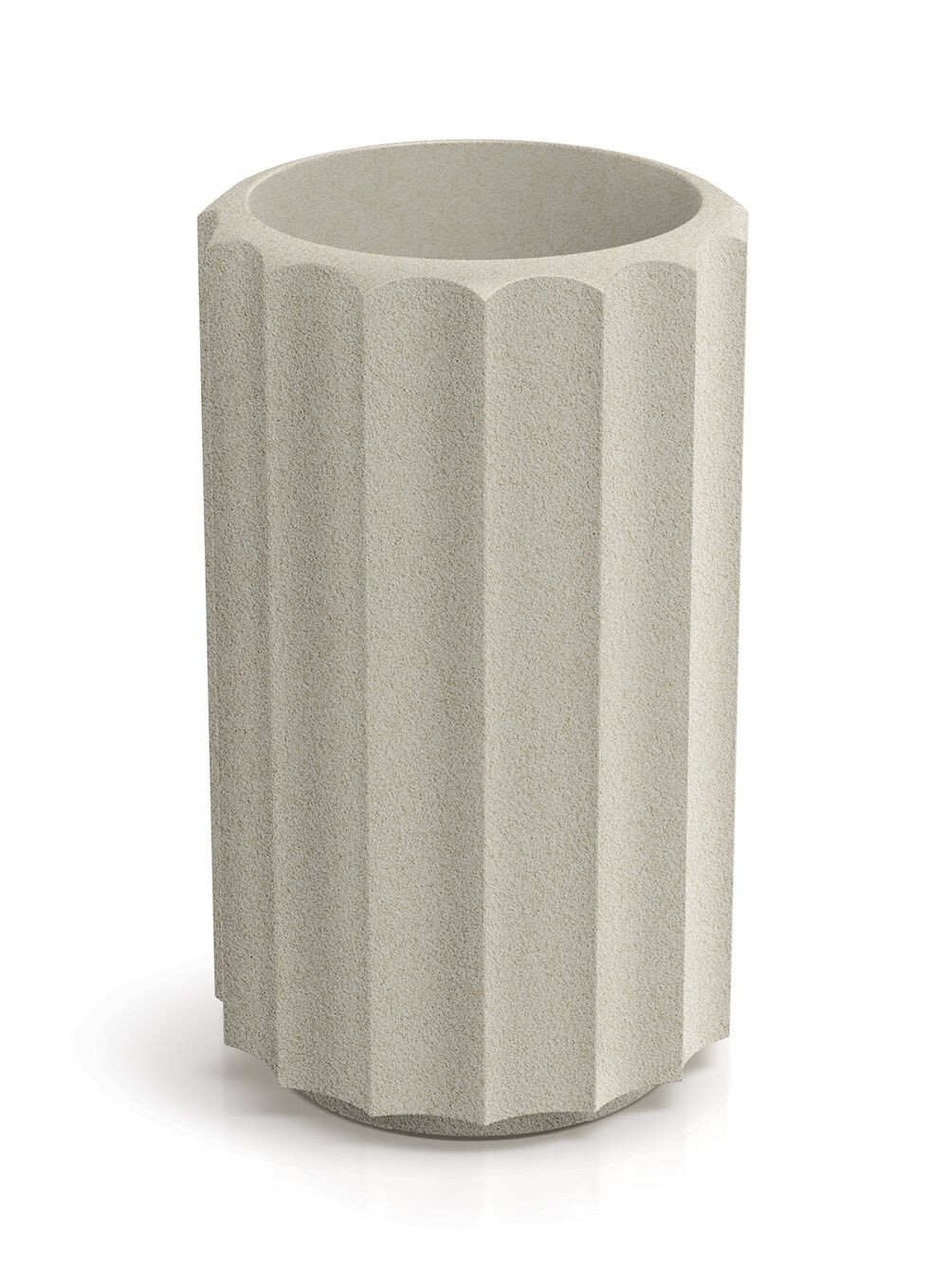 Plastový květináč RONAN LINE HIGH 28 cm pískový