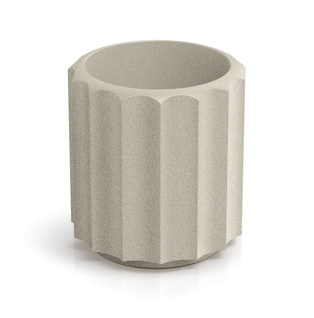 Plastový květináč RONAN LINE pískový