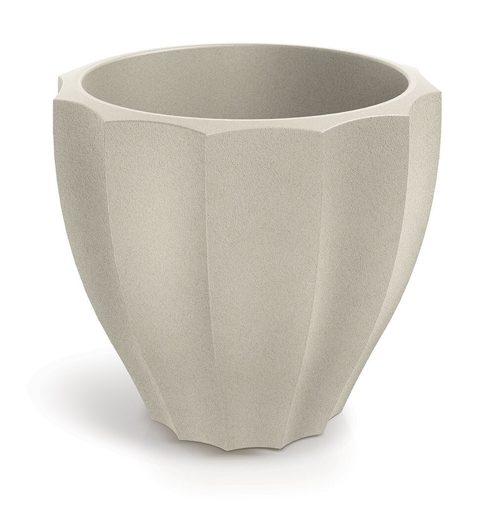 Plastový květináč RONAN ROUNDE pískový