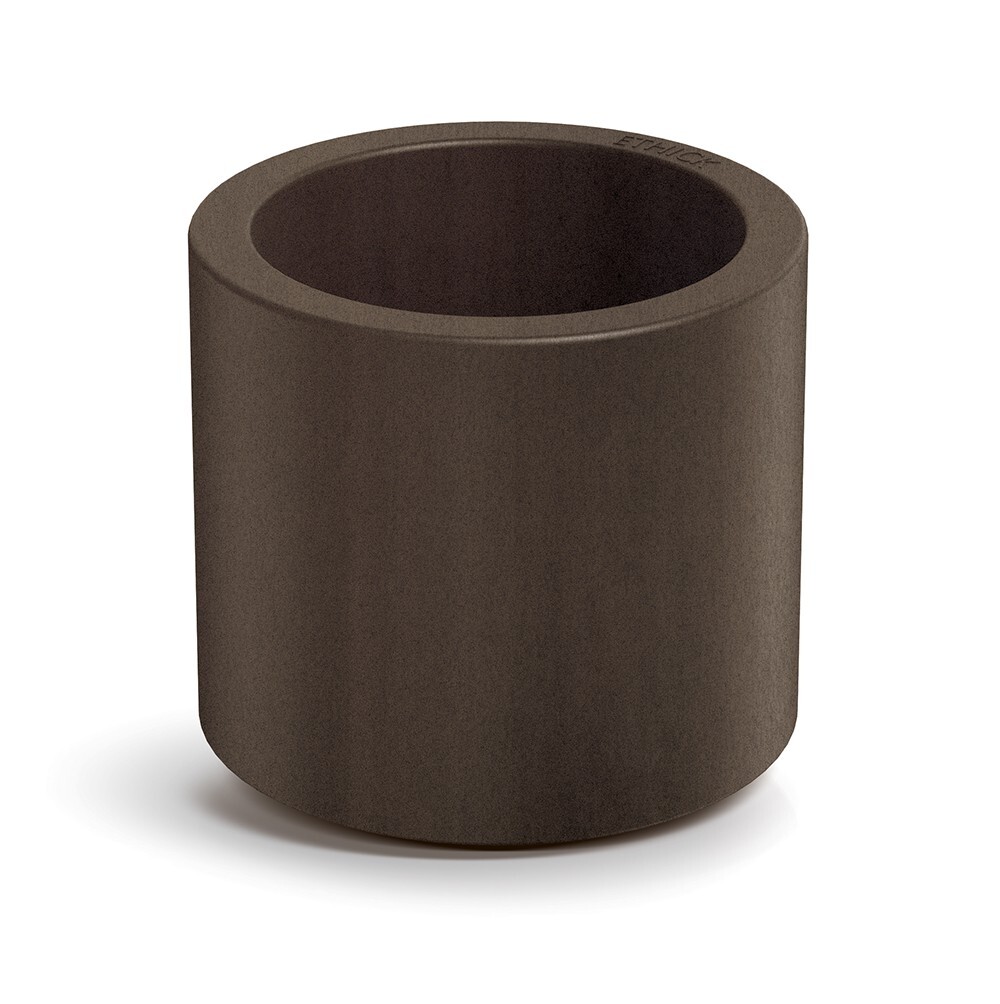 Plastový květináč TUBLAN ROUND hnědý