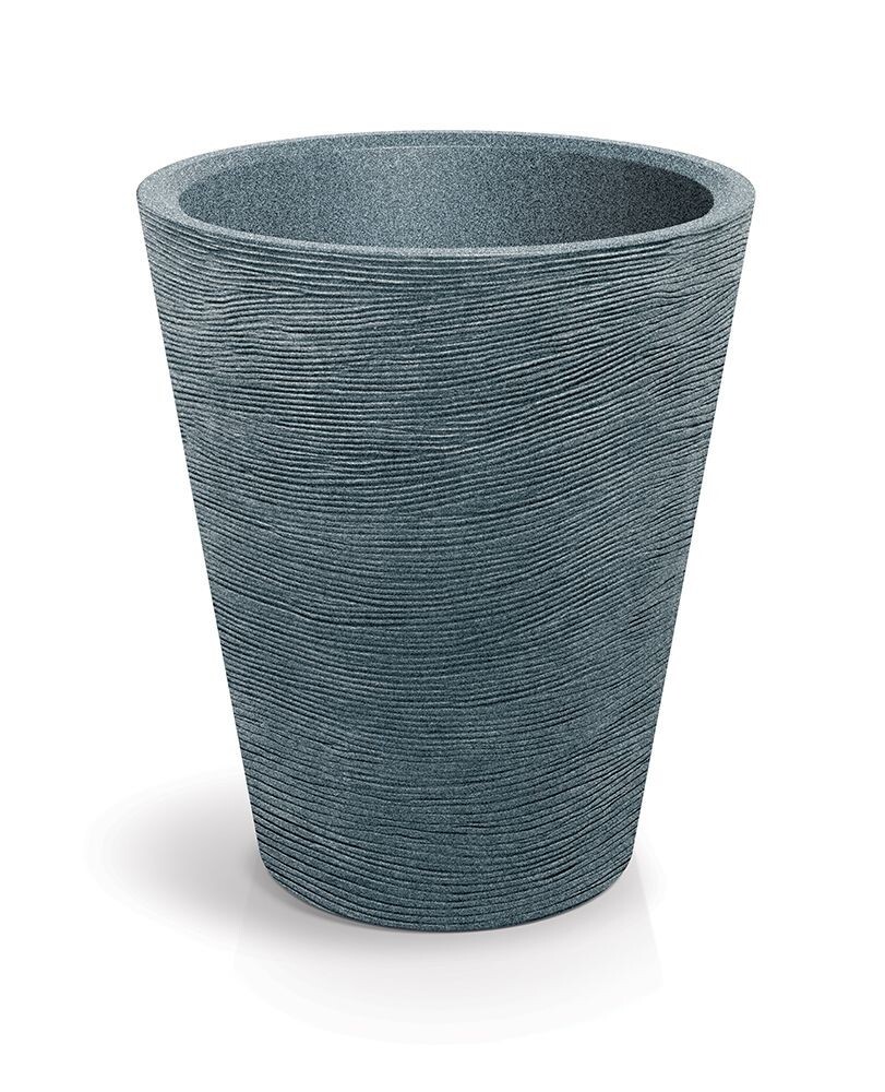 Plastový květináč TUBRAN ROUND granitový