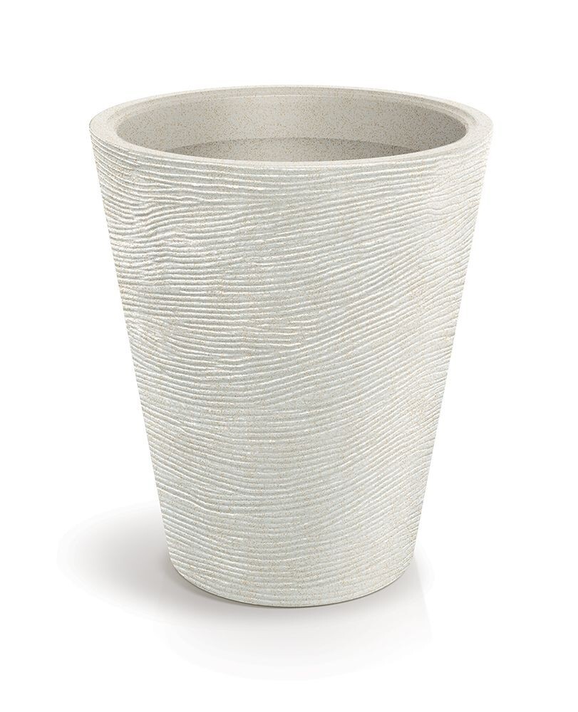 Plastový květináč TUBRAN ROUND pískový