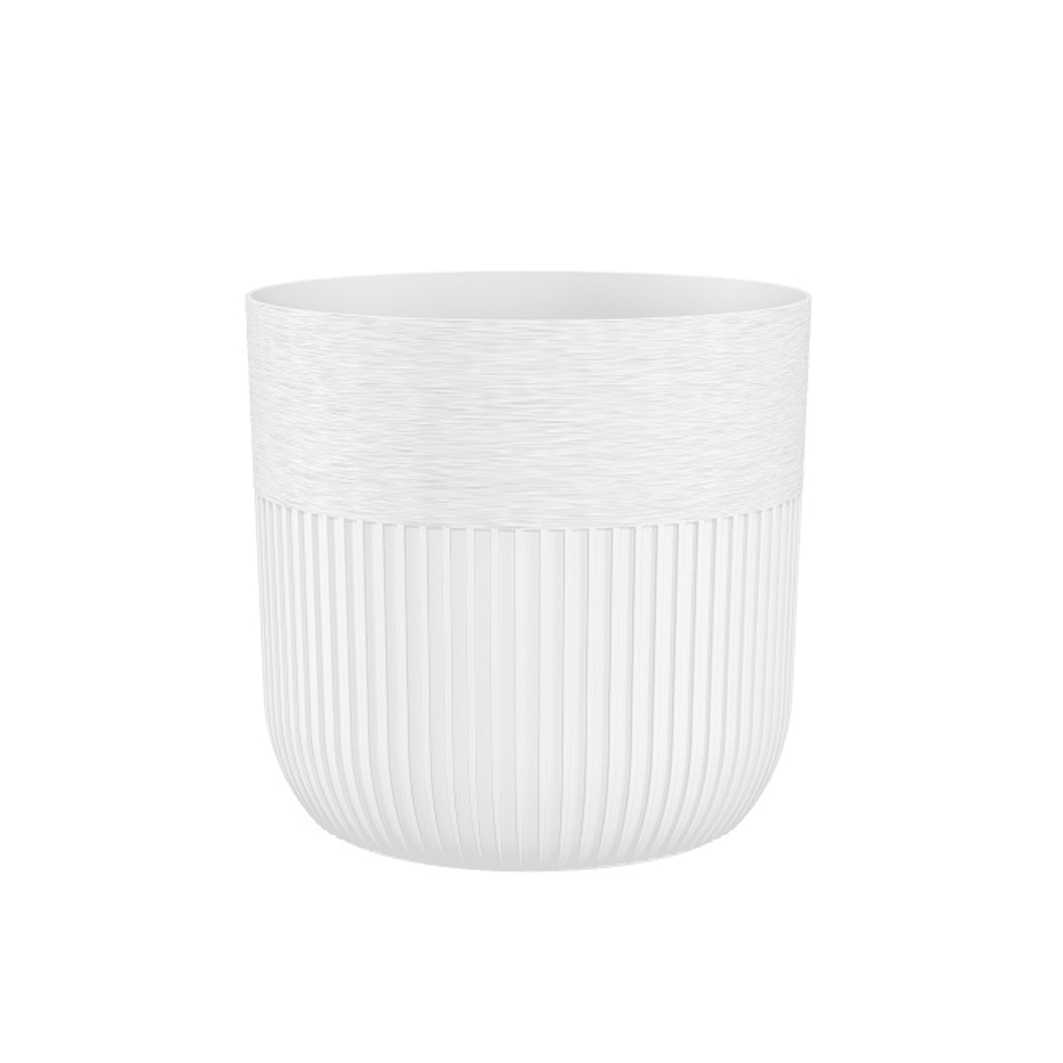 Plastový obal na květináč Luca 14 cm bílý