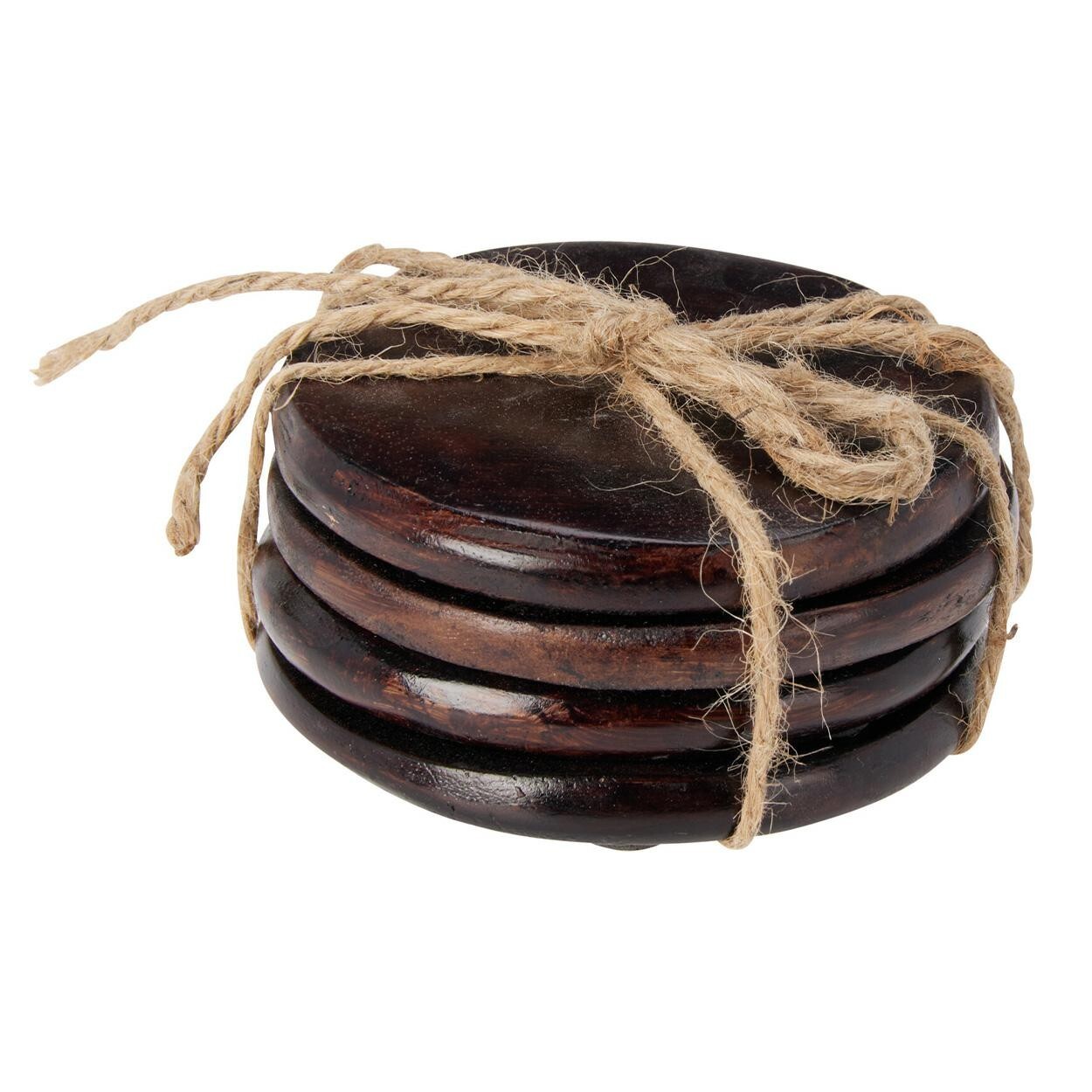 Sada 4 ks podtácků EXOTIC z masivu mangové dřevo