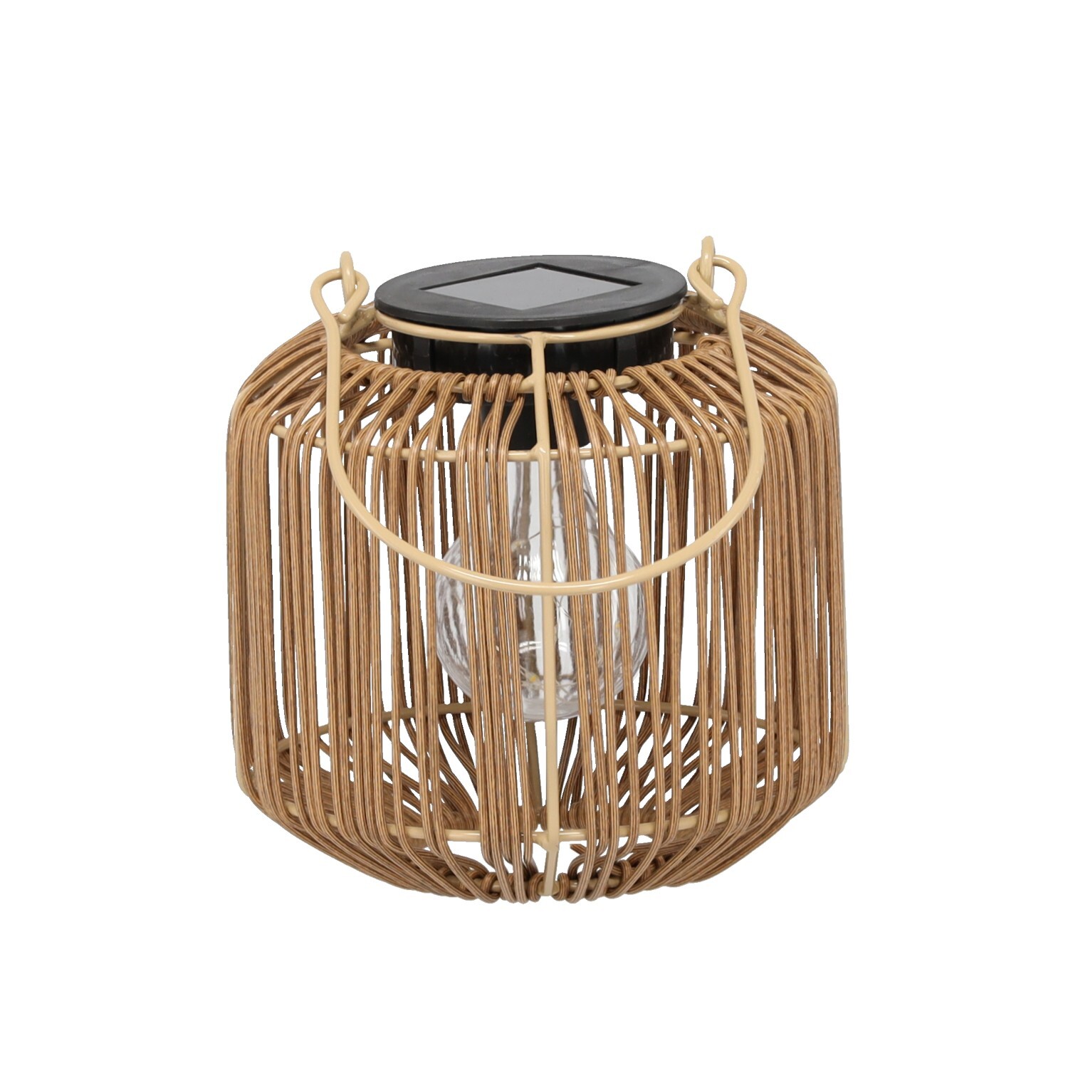 Solární lampa ONLO 16 cm béžová