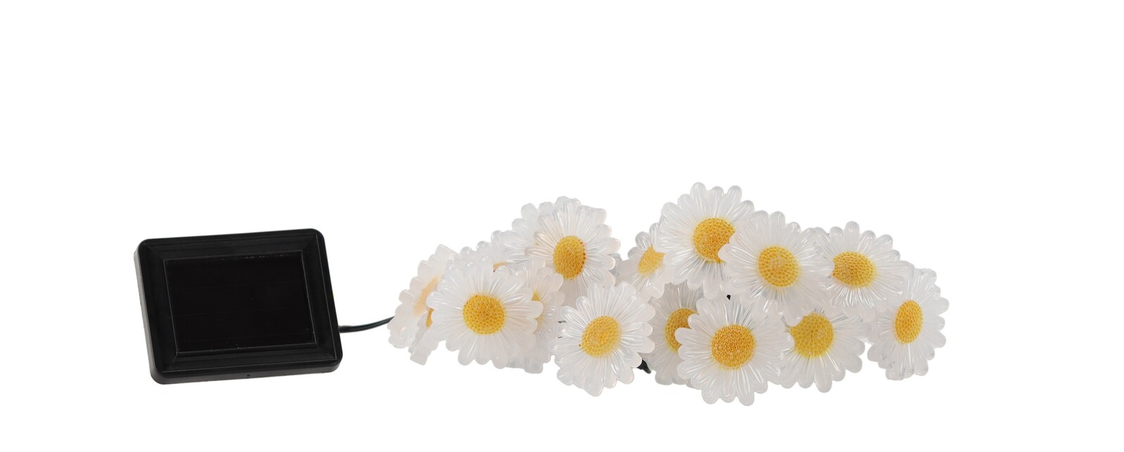 Solární světelný LED řetěz SOMIE s 20 diodami teplý bílý