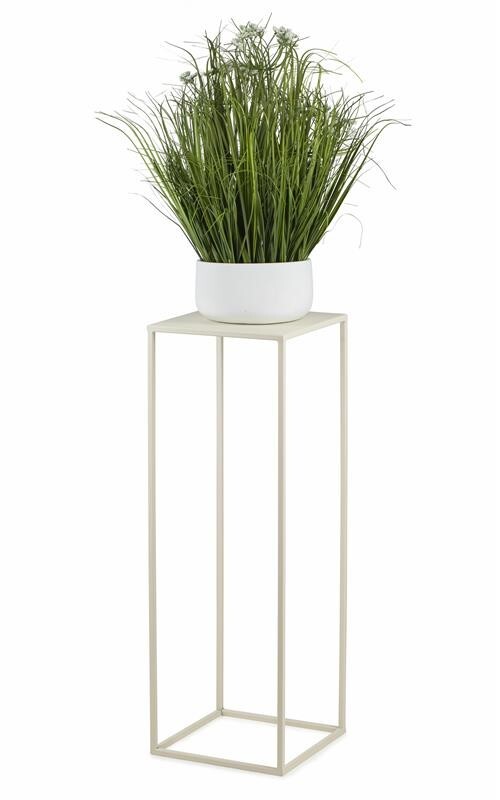 Stojan na květiny SIMPLE 70 cm krémový