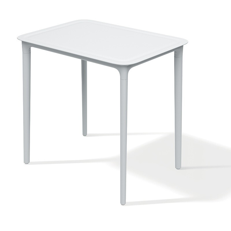 Zahradní jídelní obdélníkový stůl RIMOS 77,5x57,5x74,5 bílý