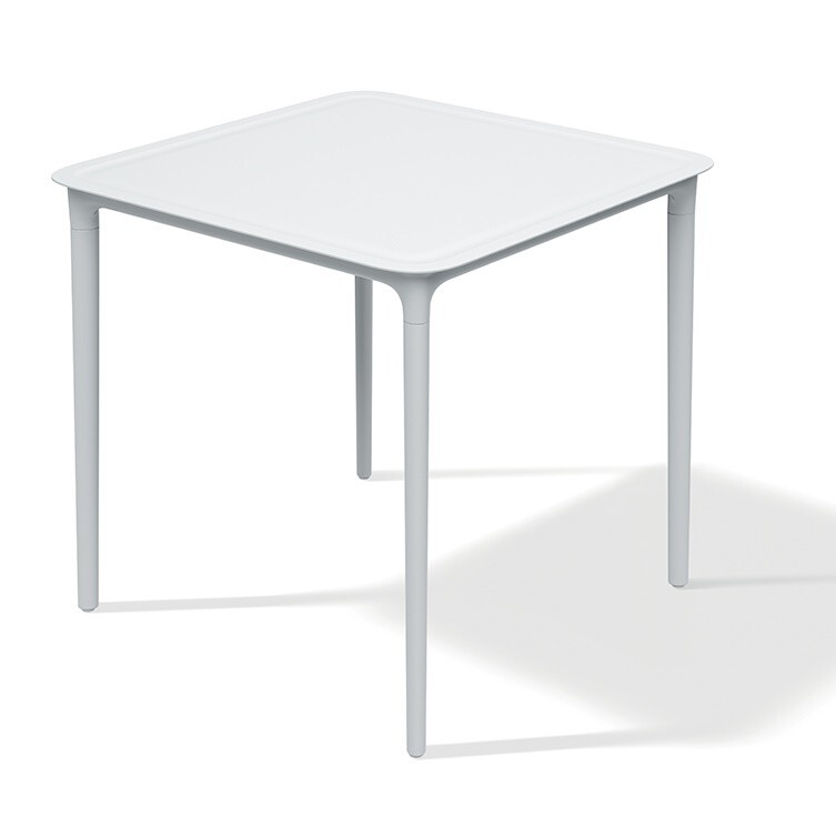 Zahradní jíídelní stůl RIMOS 77,5x77,5x74,5 cm bílý