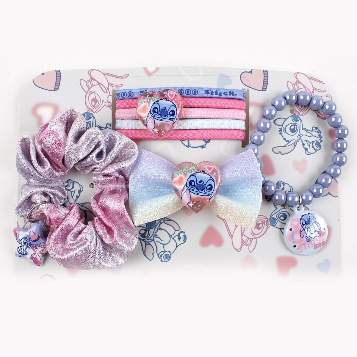 Cerdá Set doplnkov do vlasov Stitch
