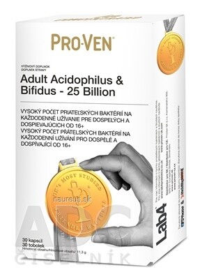 Cultech Limited Akcia spotreba 8/26 PRO-VEN Adult Acidophilus & Bifidus  - 25 Billion cps 1x30 ks-1 30 ks