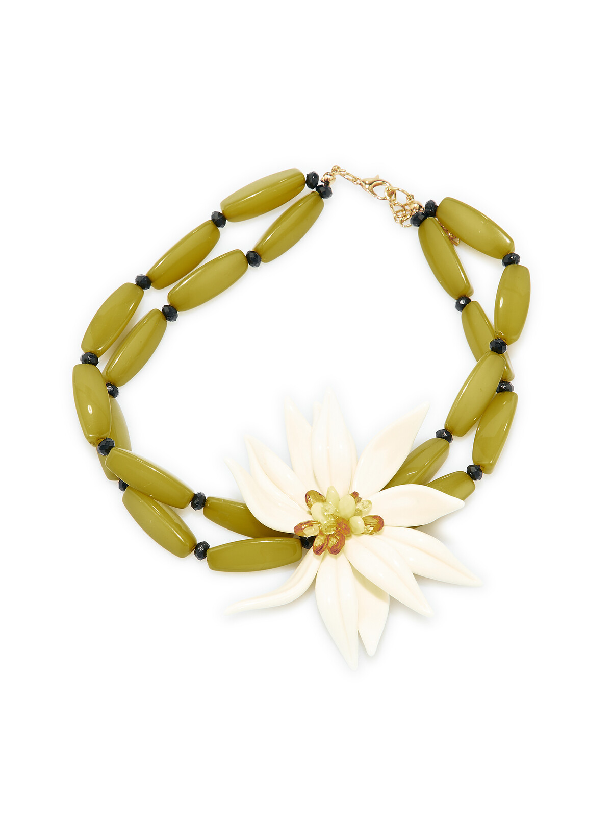 GATE Zdobený náhrdelník s kvetinou