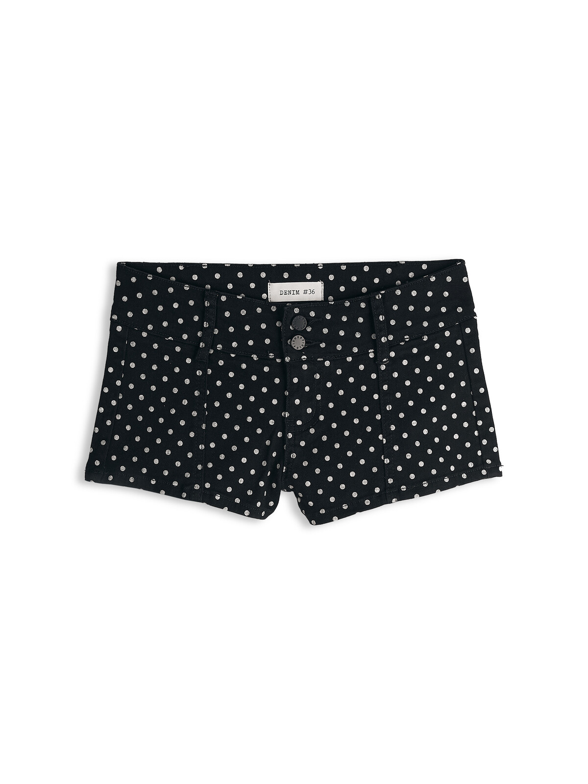 GATE Bodkované denimové šortky