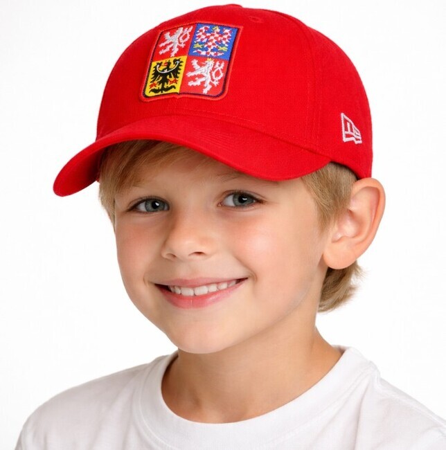 Detská Šiltovka Kids NEW ERA 9Forty Kids Core Czech Republic Scarlet Cap - Youth