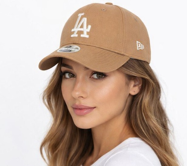 Dámska Šiltovka New Era 9Forty Womens MLB Linen LA Dodgers Camel - UNI