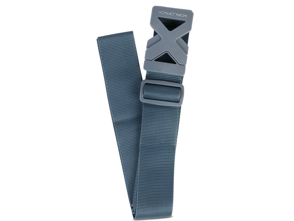 Bezpečnostný popruh na kufor Worldpack - modrý