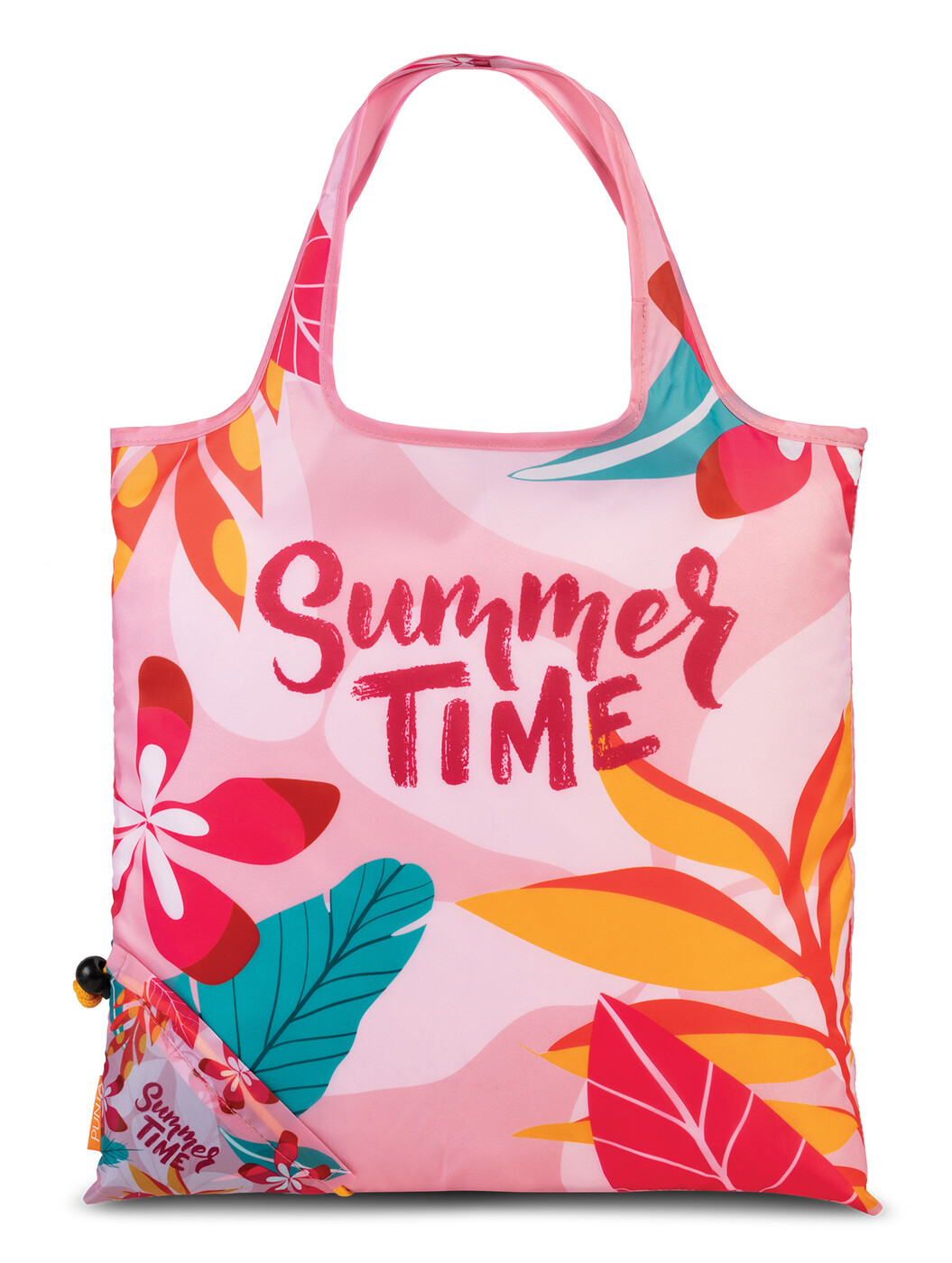 Skladacia nákupná taška Punta Summer Vibes 12 L - ružová