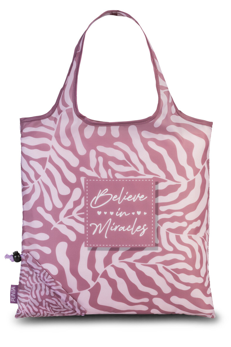 Skladacia nákupná taška Punta Wilderness 12 L - ružová