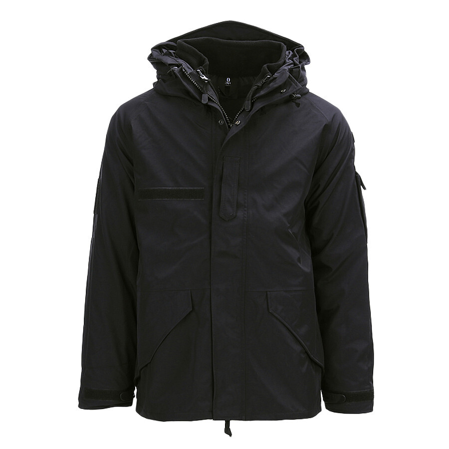 Bunda (parka) s fleece vložkou 101 Inc Military Fleece - čierna, S