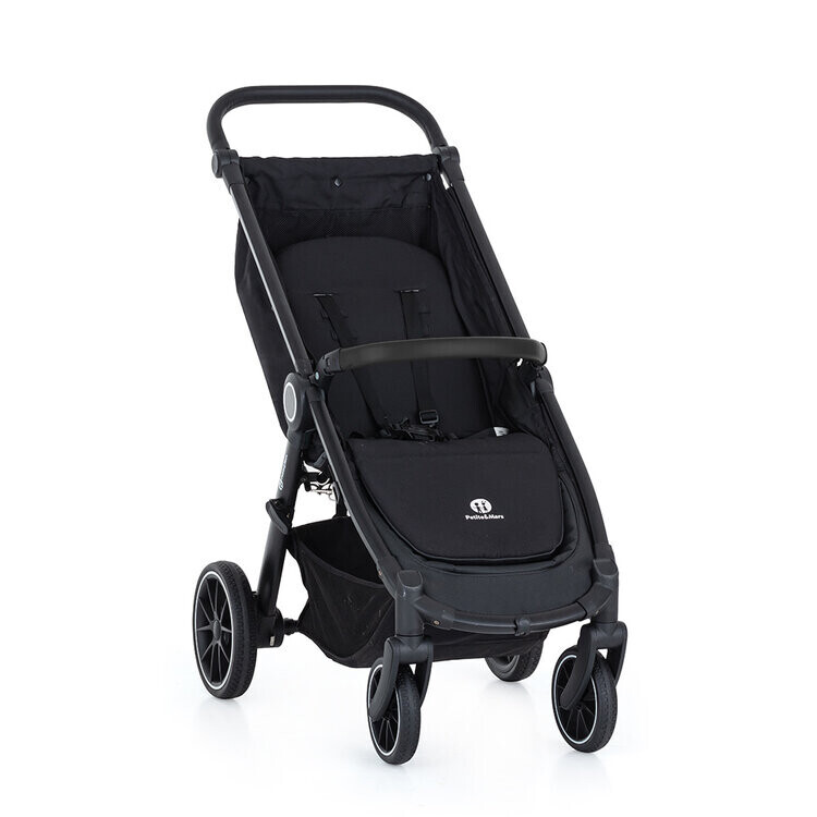 PETITE&MARS Kočík Street+ Black konštrukcia bez koliesok