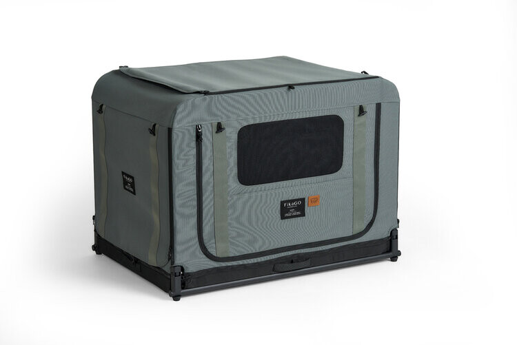 FIKAGO Skladacia kennel prepravka Queen L Green