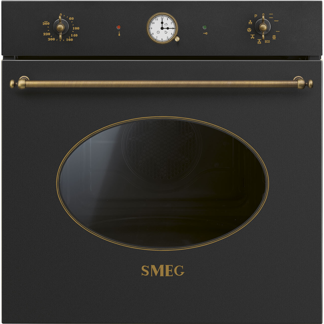 Smeg SMEG, vest. trouba SFP68C1T, ř.Coloniale, 60cm, objem 72 l, 9 funkcí, en.třída A, antracitová SFP68C1TAO