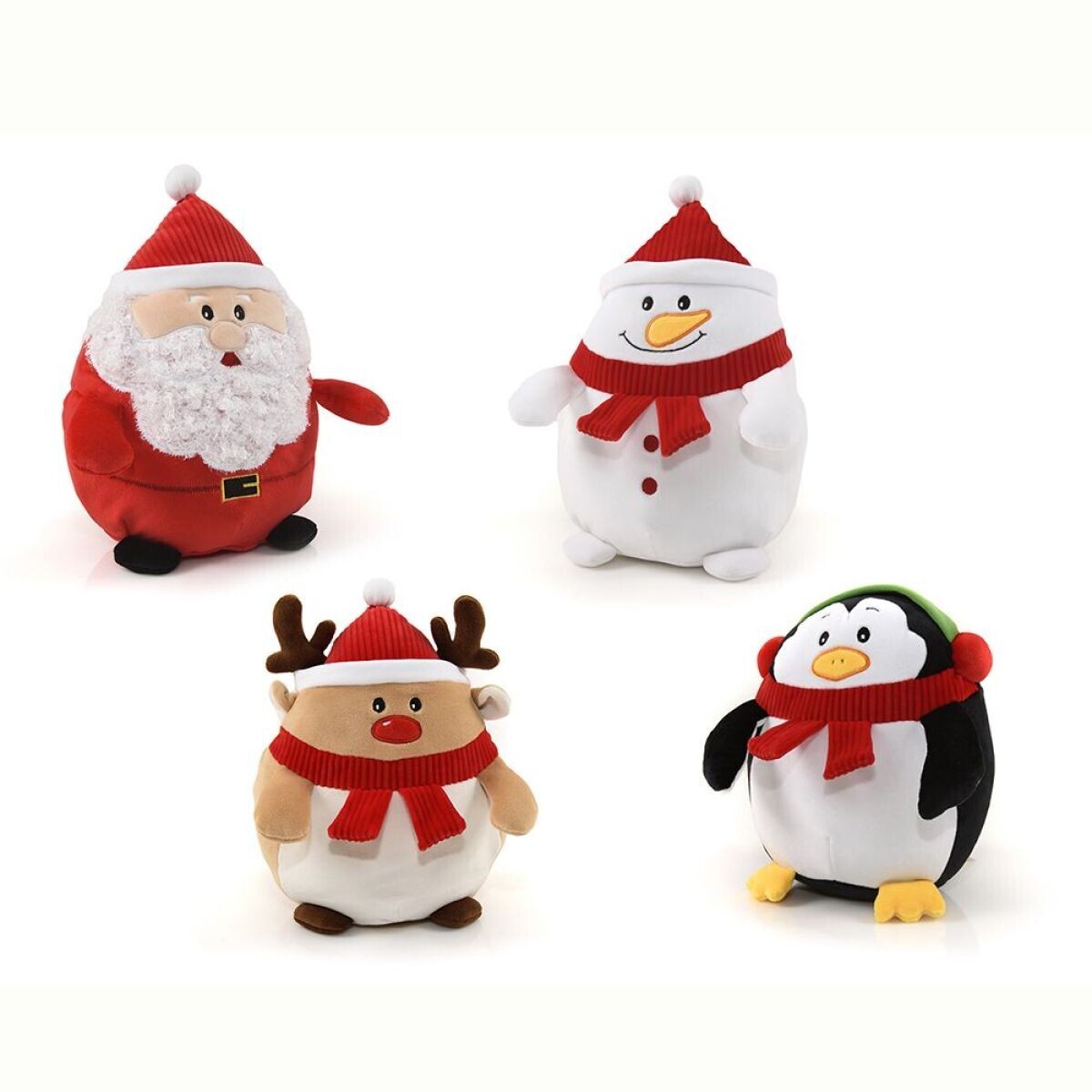 Plyšové vianočné figúrky mačkacie Squishy 20 cm