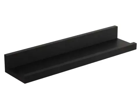Polica na stenu Larisa, 40 cm, čierna%