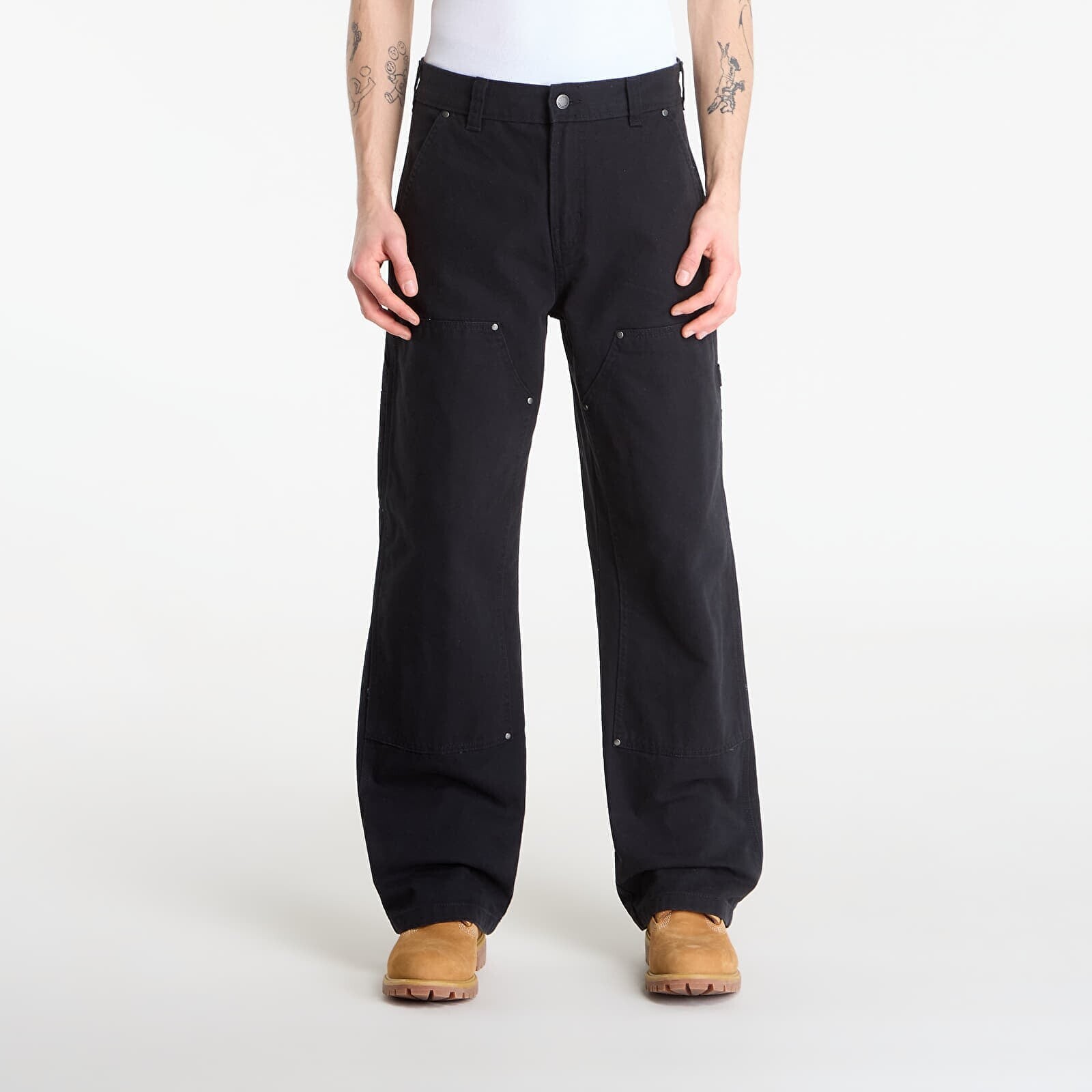 Džínsy Dickies Double Knee Canvas Carpen Black W30/L32