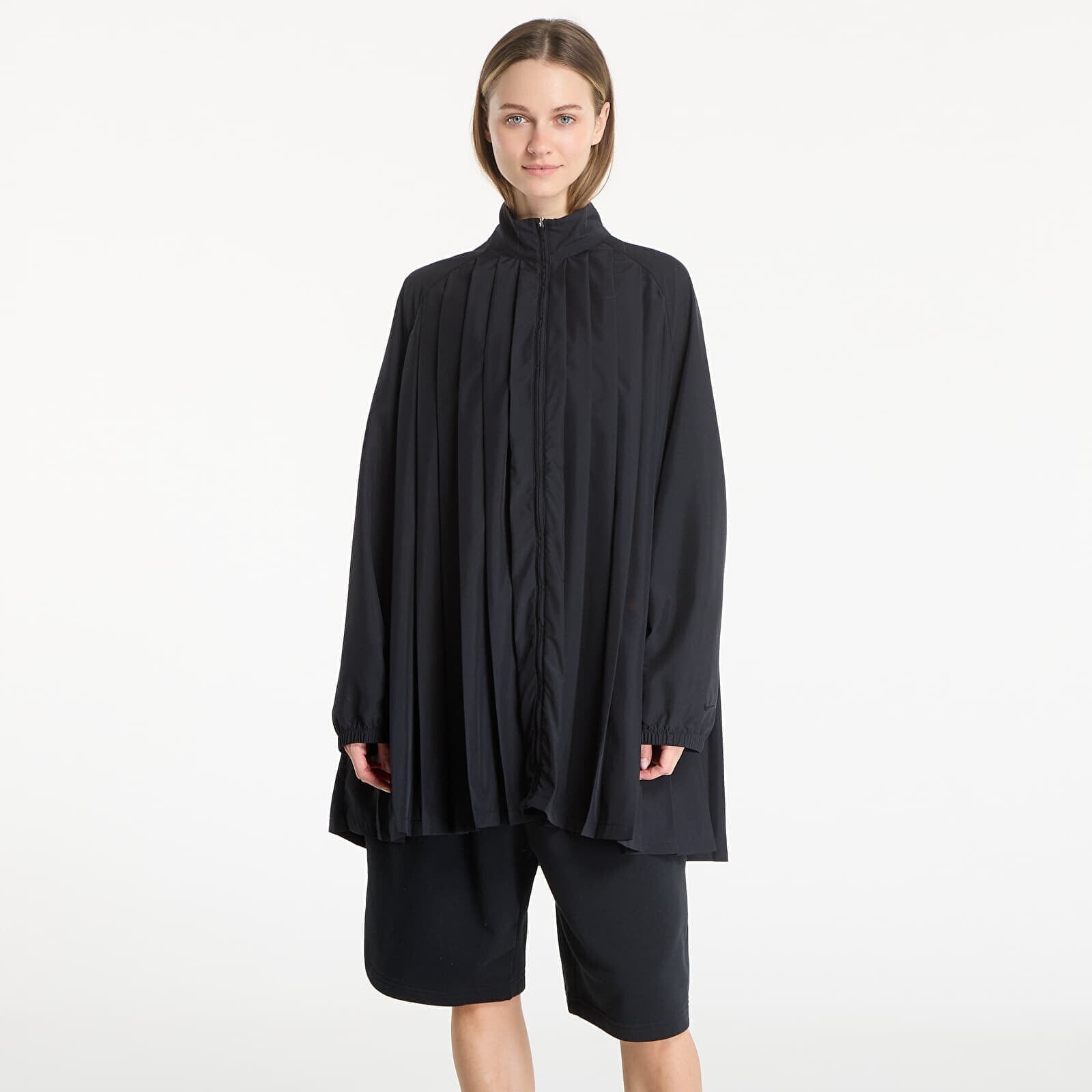 Oblečenie Nike Sportswear Women's Oversized Long-Sleeve Pleated Mini Dress Black/ Black S