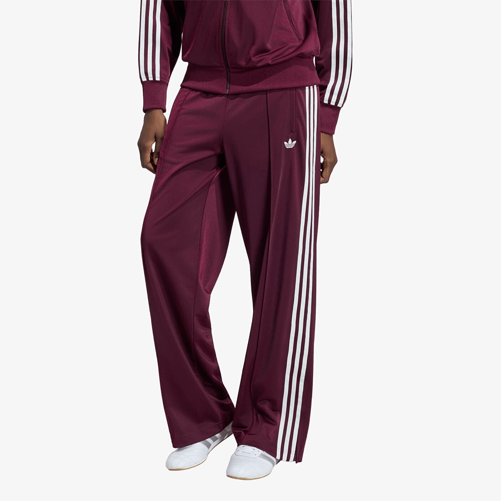 Tepláky adidas Firebird Adicolor Loose Track Tracksuit Bottoms Maroon XS