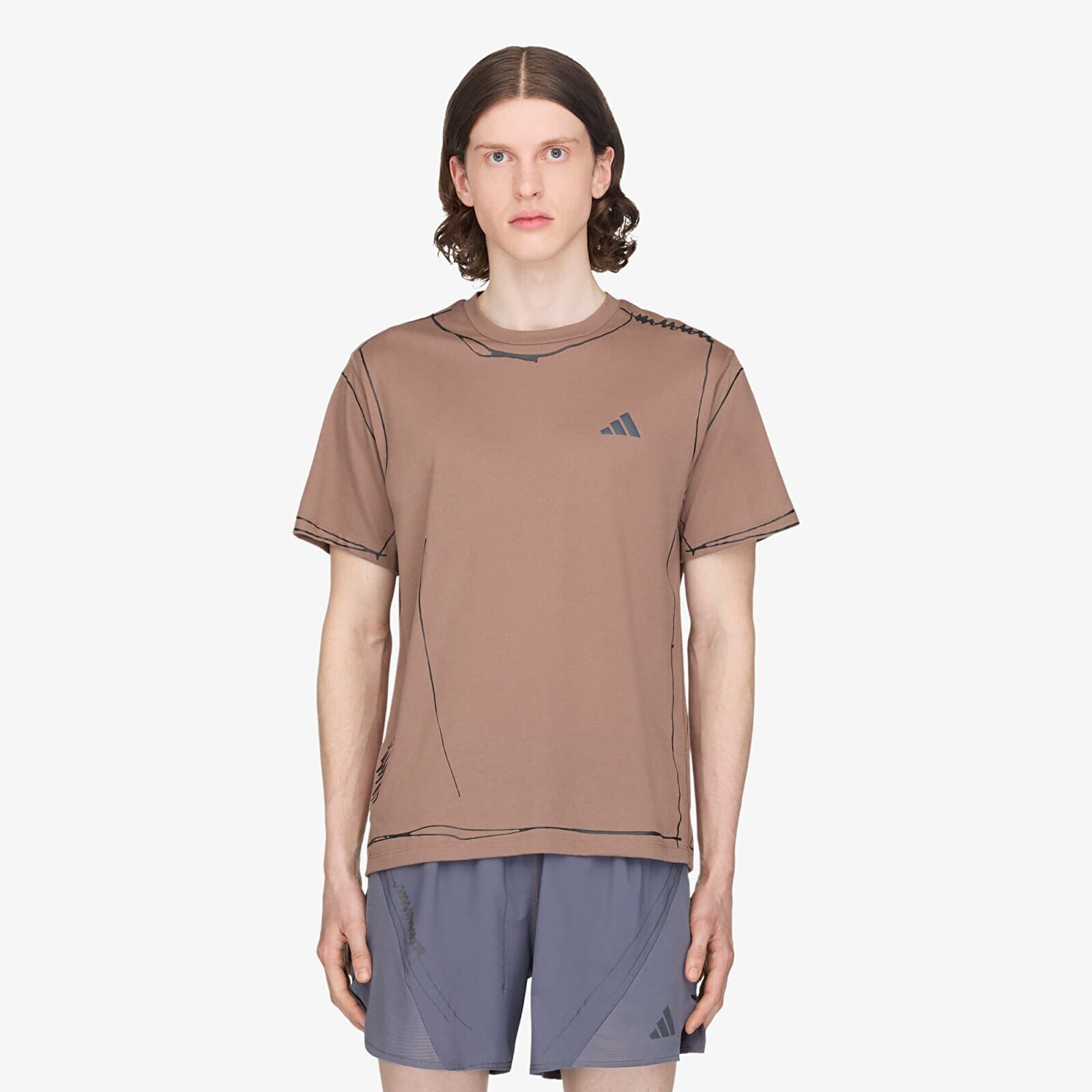 Tričko adidas Adi365 Sftm Running Unitefit T-Shirt UNISEX Trace Brown XS