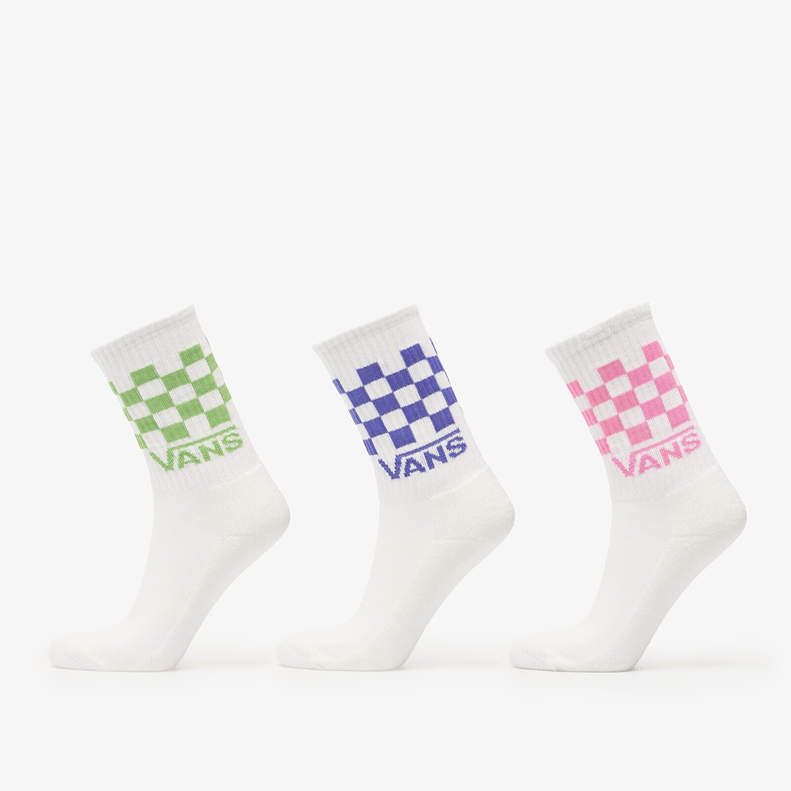 Ponožky Vans Classic Check Crew Checkerboard Pink Fizz M
