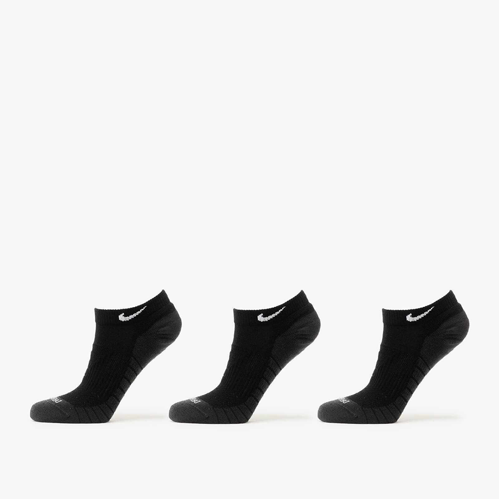 Ponožky Nike Everyday Max Cushioned Training No-Show Socks 3-Pack Black/ Anthracite/ White S