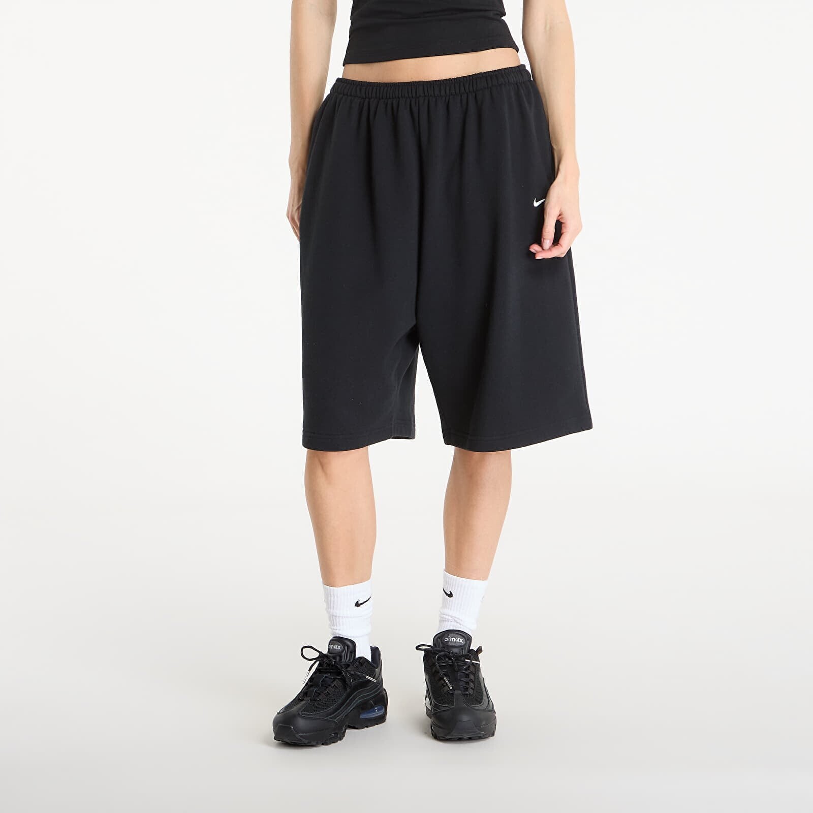 Šortky Nike Sportswear Women's French-Terry Shorts Black/ Sail XS