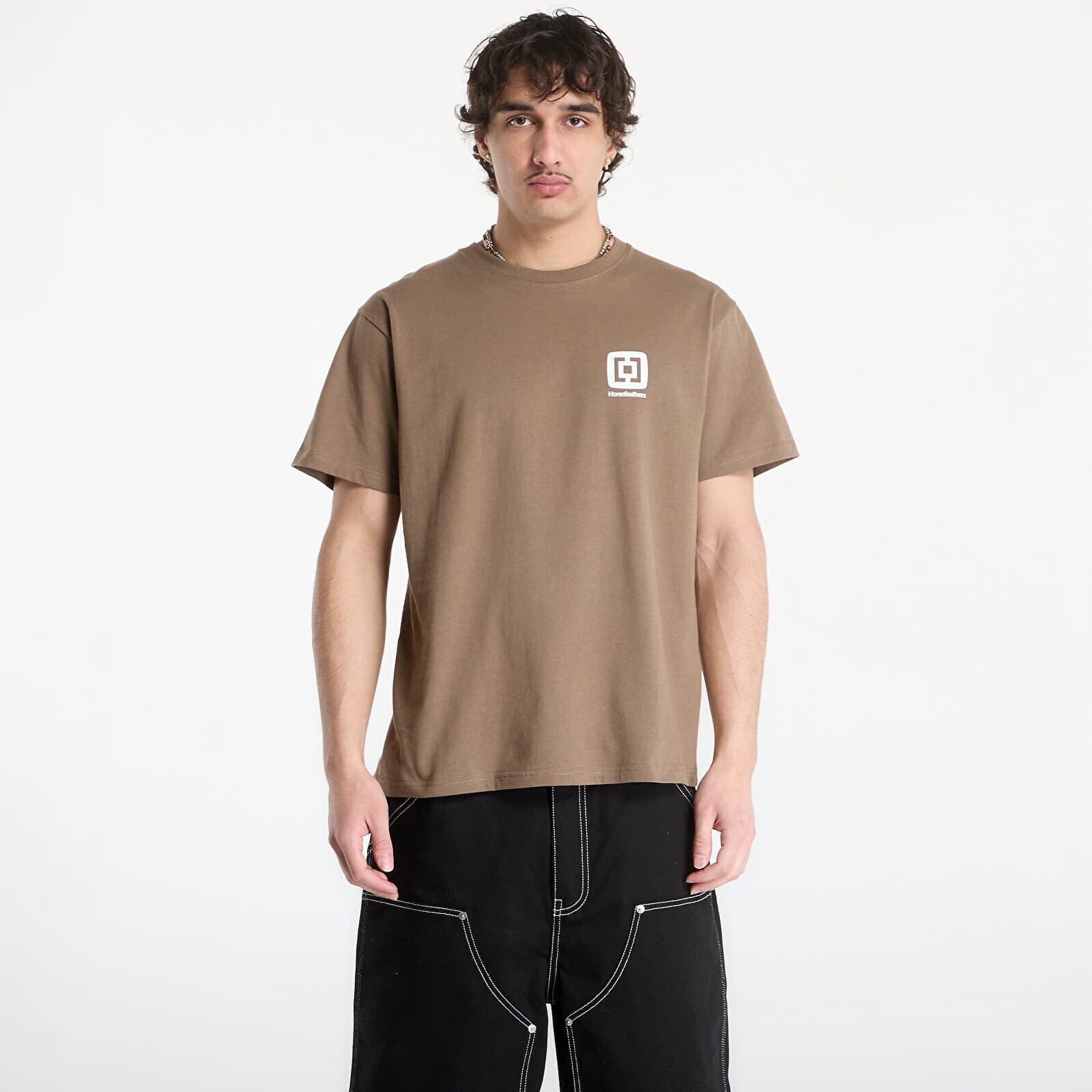 Tričko Horsefeathers Mini Logo T-Shirt Fossil XL