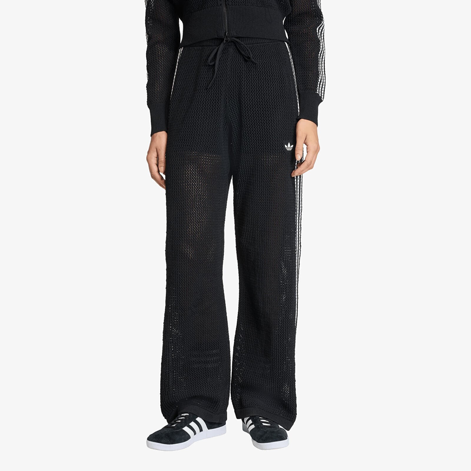 Tepláky adidas Knitted Crochet Firebird Track Pants Black XL