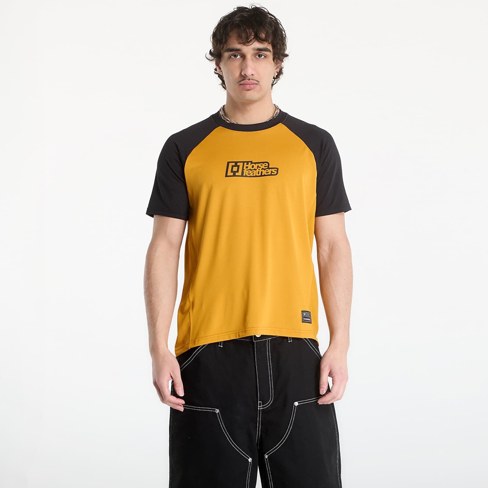 Dres Horsefeathers Spike Bike Jersey Sunflower/ Black M