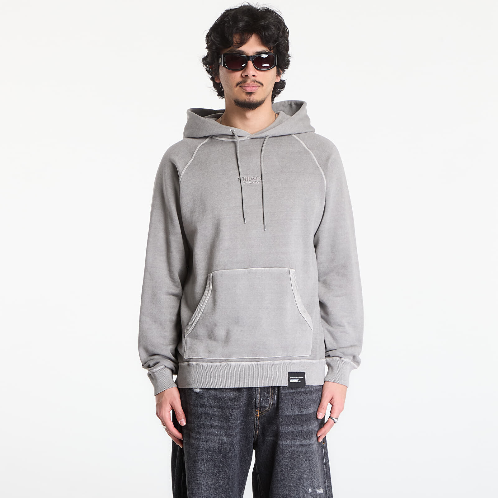 Mikina NEIGHBORHOOD Pigment Dyed Sweat Hoodie Ls Gray S