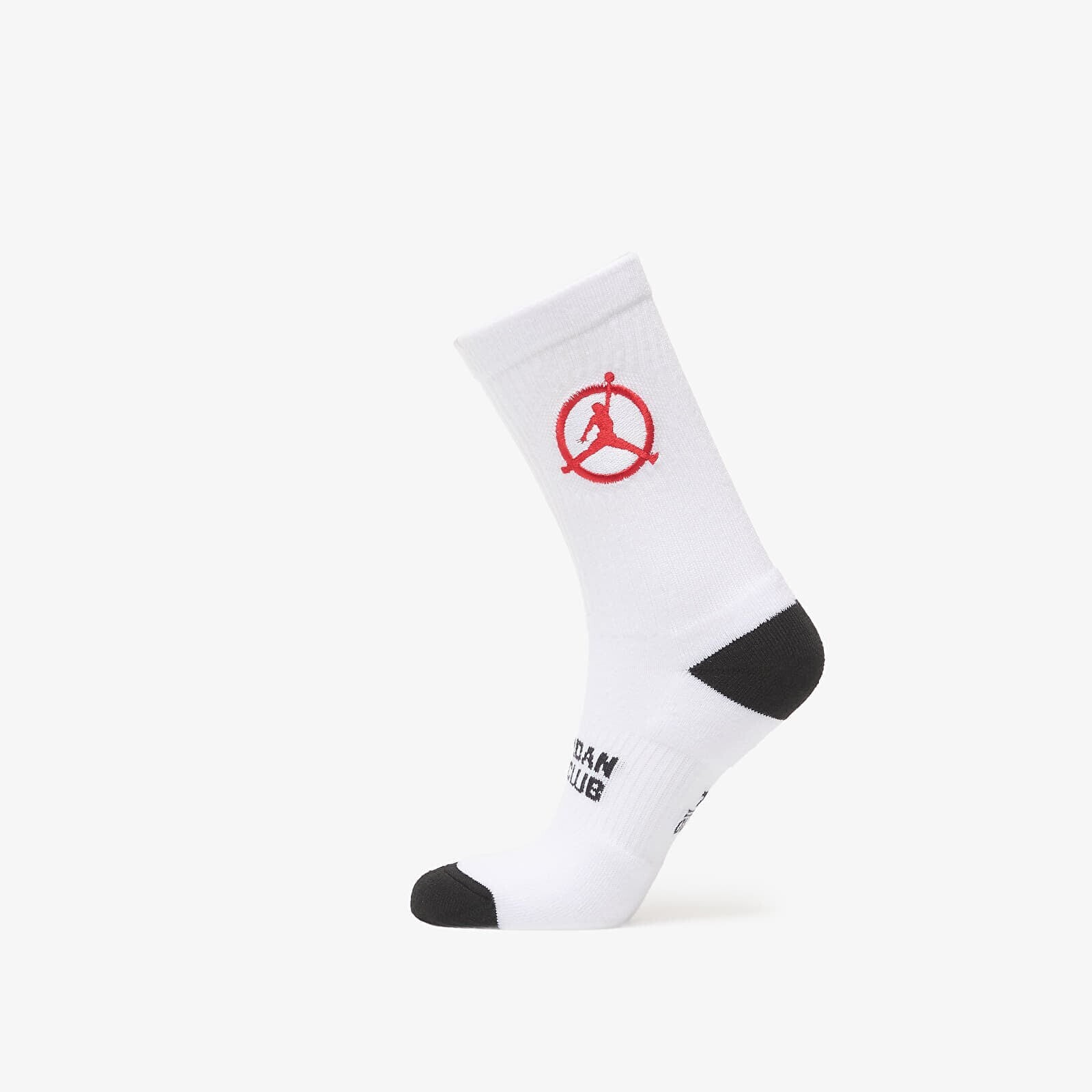 Ponožky Jordan Flight Club Cushioned Crew Socks White/ Black/ University Red L