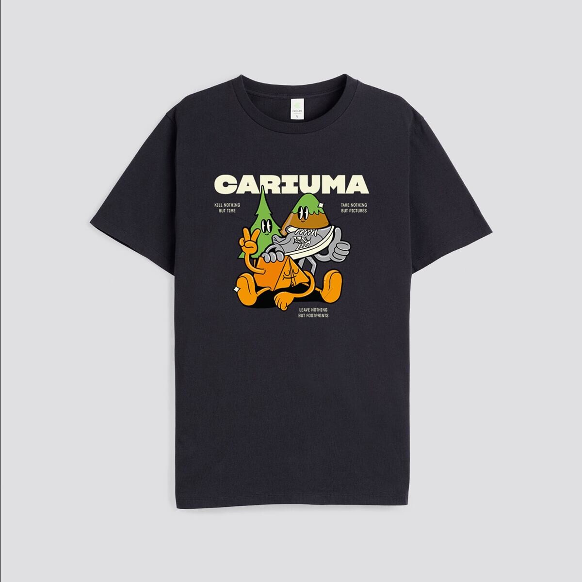 Cariuma T-Shirt Black Take Nothing Leave Nothing