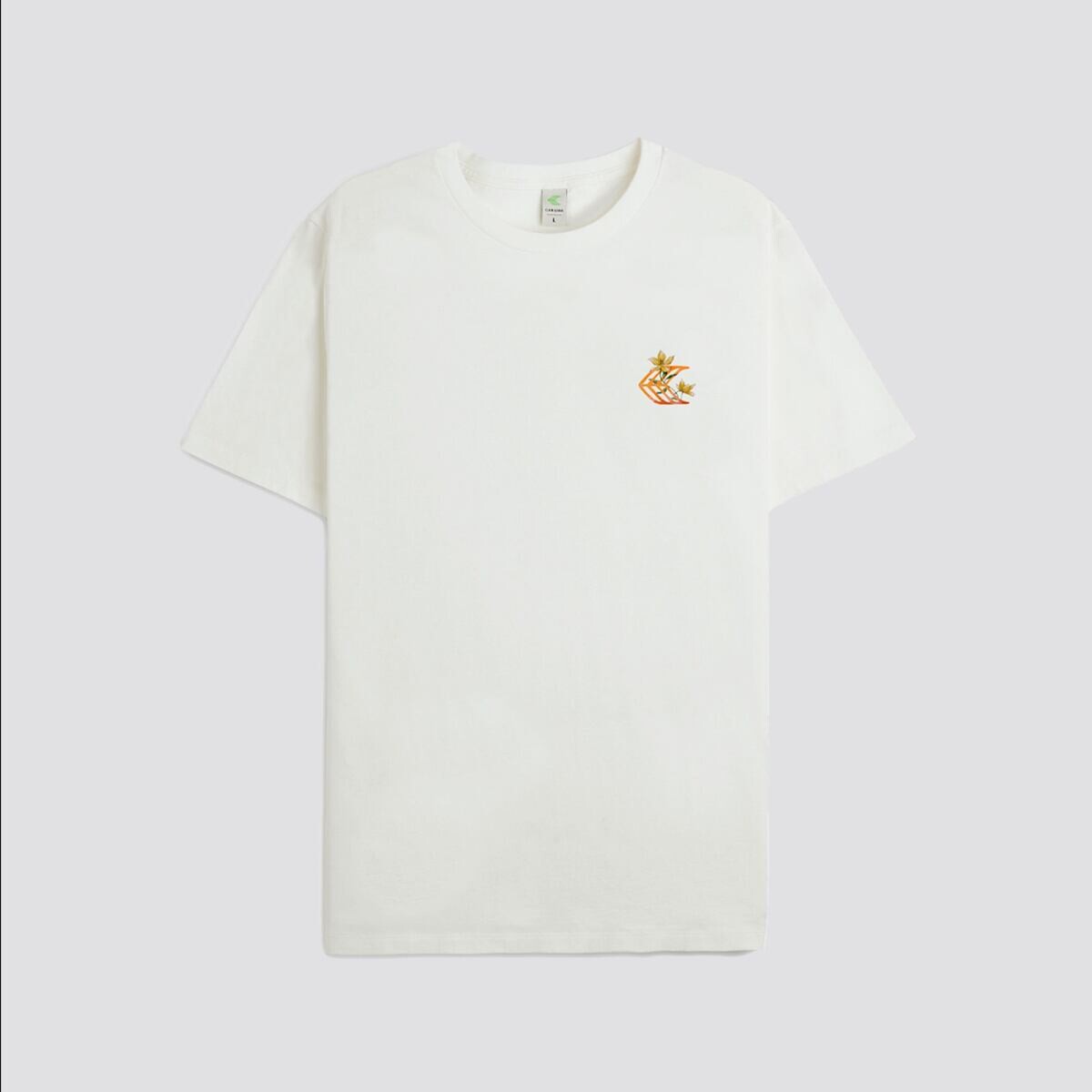 Cariuma T-Shirt Off White Floral Surfboard