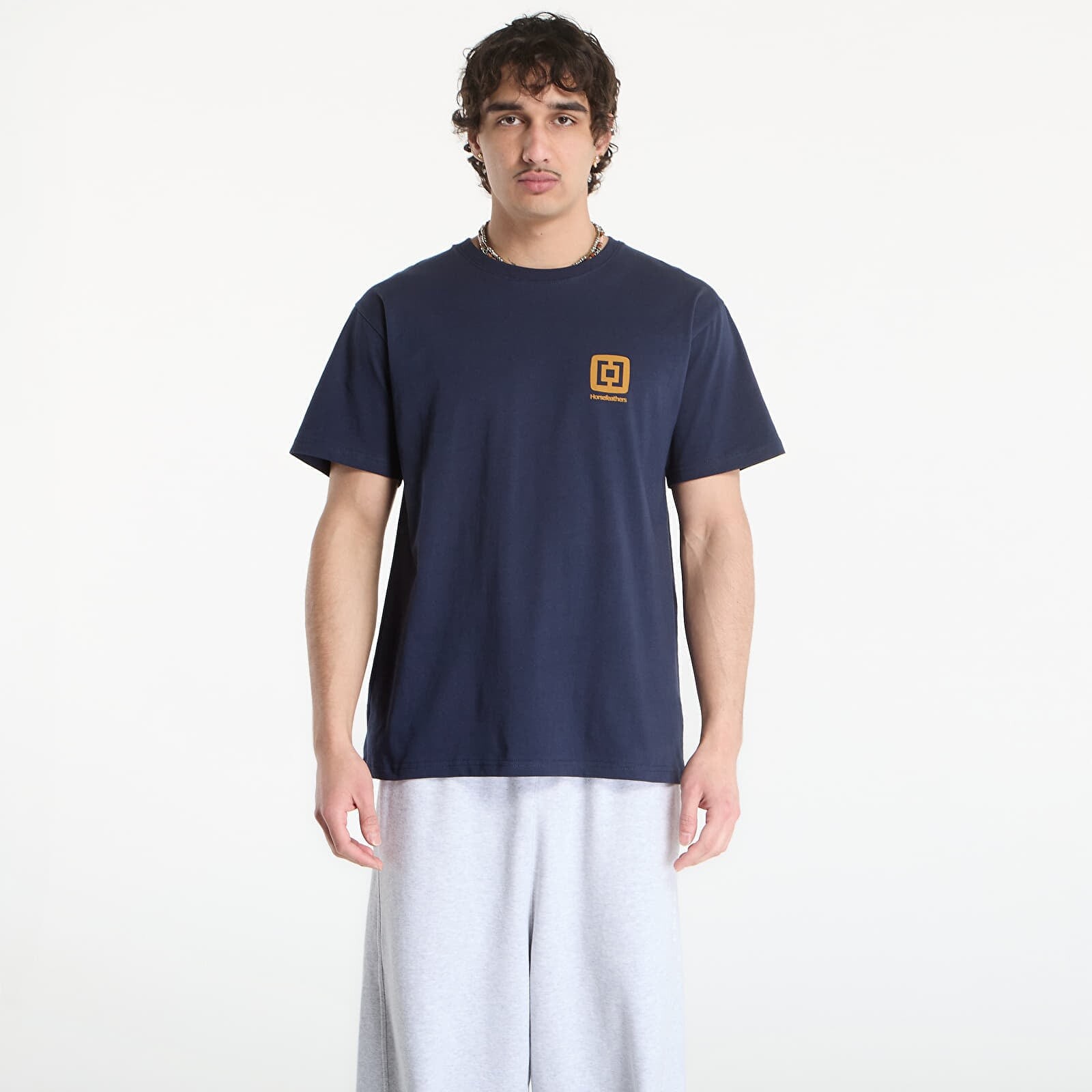 Tričko Horsefeathers Mini Logo T-Shirt Indigo S